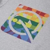 Szara bluza z kapturem MIAMI z kolekcji teqball lifestyle, z subtelnym logo na froncie