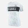 Koszulka sportowa TEQBALL™ w kolorach pomarańczowa, czarna, biała - idealna dla kobit